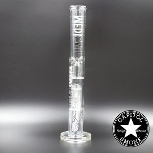 product glass pipe 00221740 02 | Medicali White 18" 14mm Tree Perc Straight Tube