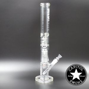 product glass pipe 00221740 03 | Medicali White 18" 14mm Tree Perc Straight Tube