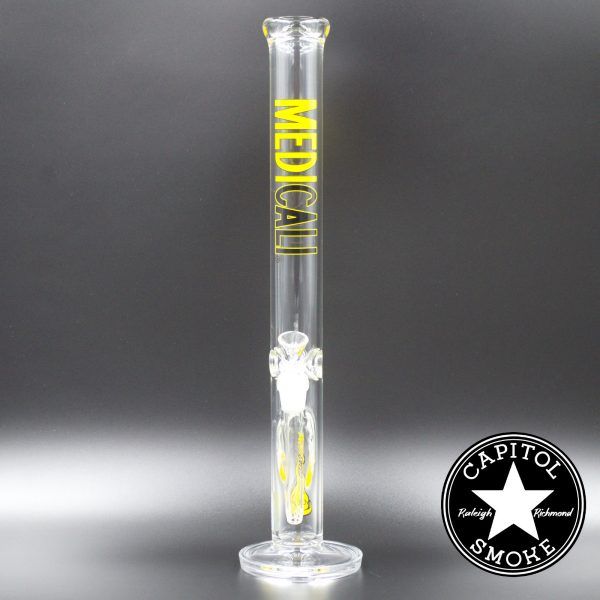 product glass pipe 00221856 00 | Medicali Yellow 18" 14mm Straight Tube