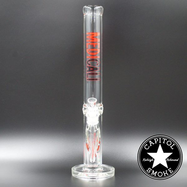 product glass pipe 00222259 00 | Medicali Red 18" 14mm Extra Heavy Straight Tube