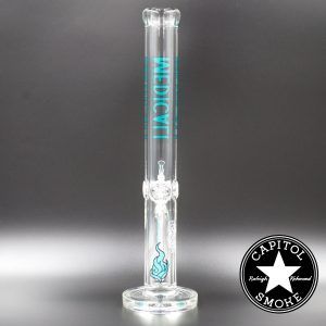 product glass pipe 00222280 02 | Medicali Blue 18" 14mm Extra Heavy Straight Tube