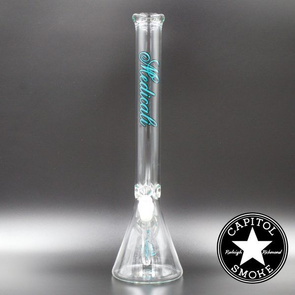 product glass pipe 00222464 00 | Medicali Blue 18" 14mm Beaker Bottom Tube