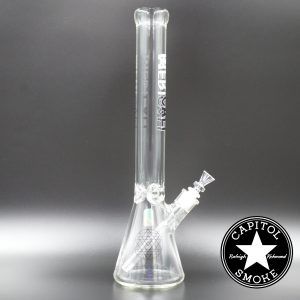 product glass pipe 00222891 03 | Medicali White 18" 14mm Extra Heavy Beaker Bottom Tube
