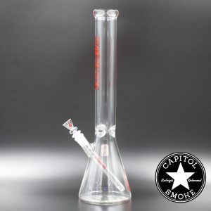 product glass pipe 00222969 01 | Medicali Red 18" 14mm Heavy Beaker Bottom Tube