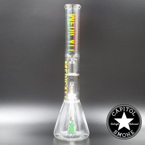 product glass pipe 00223089 02 | Medicali Rasta 18" 14mm Showerhead Perc Beaker Bottom Tube