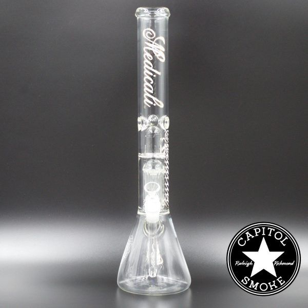 product glass pipe 00223133 00 | Medicali White 18" 14mm Tree Perc Beaker Bottom Tube