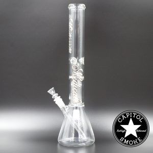 product glass pipe 00223133 01 | Medicali White 18" 14mm Tree Perc Beaker Bottom Tube