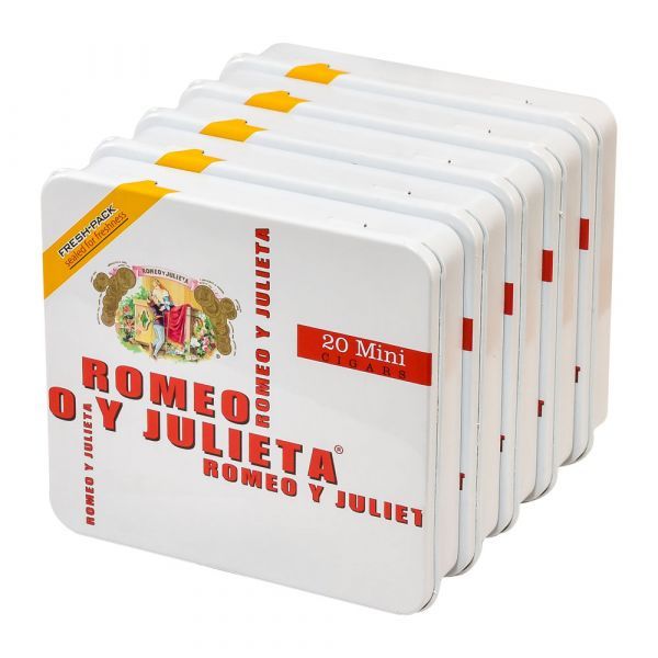 product cigar romeo y julieta mini white tin 076452355241 00 | Romeo Y Julieta Mini White Tin