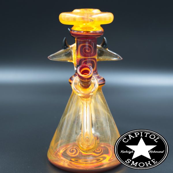 product glass pipe 210000004416 00 | G Check Moldavite Orange Rocket Ship Rig w Opals