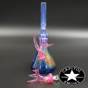 product glass pipe 210000013679 02 | Gem's Glasswerx Antler Rig Space/Purple/Pink /w Pink Antler Pendy Set
