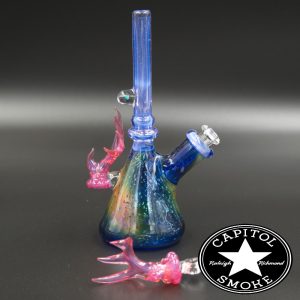 product glass pipe 210000013679 03 | Gem's Glasswerx Antler Rig Space/Purple/Pink /w Pink Antler Pendy Set