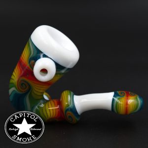 product glass pipe 210000026333 01 | Mitchell Glass White Rimmed Wig Wag Sherlock