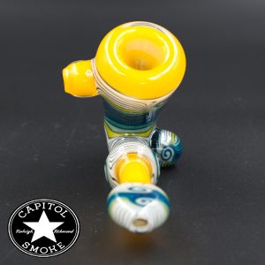 product glass pipe 210000026351 02 | Mitchell Glass Yellow Rimmed Wig Wag Sherlock