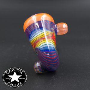 product glass pipe 210000026358 00 | Mitchell Glass Orange Rimmed Purple Wig Wag Sherlock