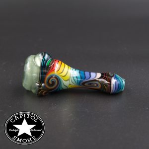 product glass pipe 210000026379 02 | Mitchell Glass Faceted Chillum Grey Top