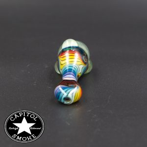 product glass pipe 210000026379 04 | Mitchell Glass Faceted Chillum Grey Top