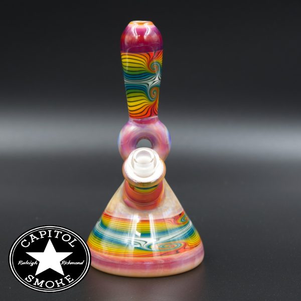 product glass pipe 210000028720 00 | Mitchell Glass Rig Space Purp Pink w/ Rainbow Wig Wag