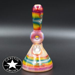 product glass pipe 210000028720 02 | Mitchell Glass Rig Space Purp Pink w/ Rainbow Wig Wag