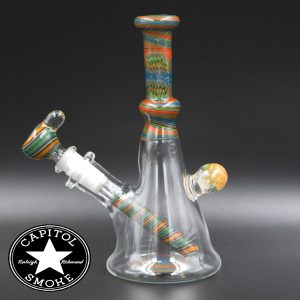 product glass pipe 210000031980 01 | Devo Blue & Red Wig-Wag Water Pipe