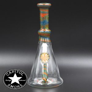product glass pipe 210000031980 02 | Devo Blue & Red Wig-Wag Water Pipe
