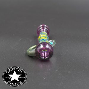 product glass pipe 210000031982 02 | Devo Purple & Green Horned Chillum