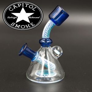 product glass pipe 210000005000 01 | Natey Love Glass Opal Blue Water Pipe