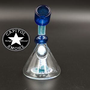 product glass pipe 210000005000 02 | Natey Love Glass Opal Blue Water Pipe