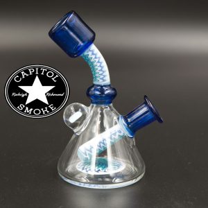 product glass pipe 210000005000 03 | Natey Love Glass Opal Blue Water Pipe