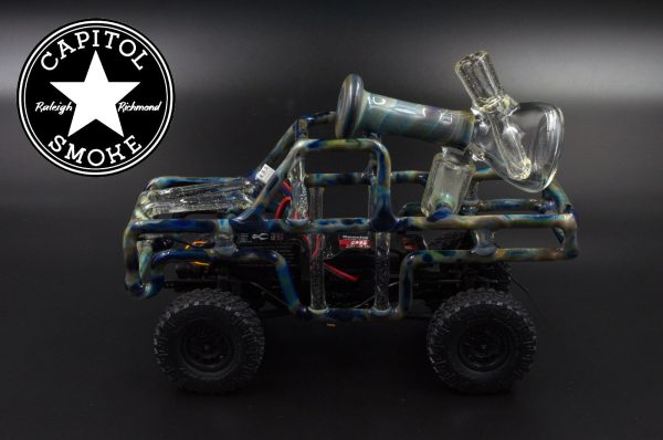 product glass pipe 210000030058 00 | Green and Blue RC Truck with Rig