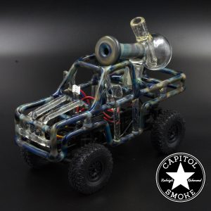 product glass pipe 210000030058 02 | Green and Blue RC Truck with Rig