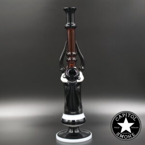 product glass pipe 210000004925 00 | 18" ST Colored Horns w Honeycomb Marble