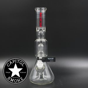 product glass pipe 210000017995 00 | Roor 4DB 14" BK w 4arm Tree Perc Red Label