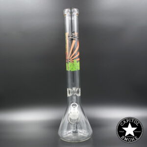 product glass pipe 210000023873 00 | Sheldon Black Grasso 19" 50*5mm. Beaker DNA Leaf