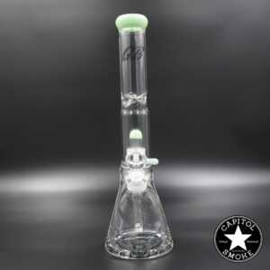 product glass pipe 210000026305 00 | Green Bear 18" Beaker Thick Bottom