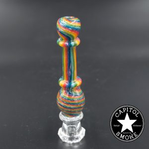 product glass pipe 210000027013 00 | Shane Smith Faceted Wigwag Chillum w Opal