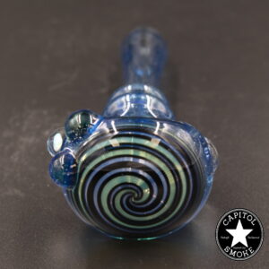 product glass pipe 210000028681 00 | Cristo STB - Blue With Wag Cap Spoon