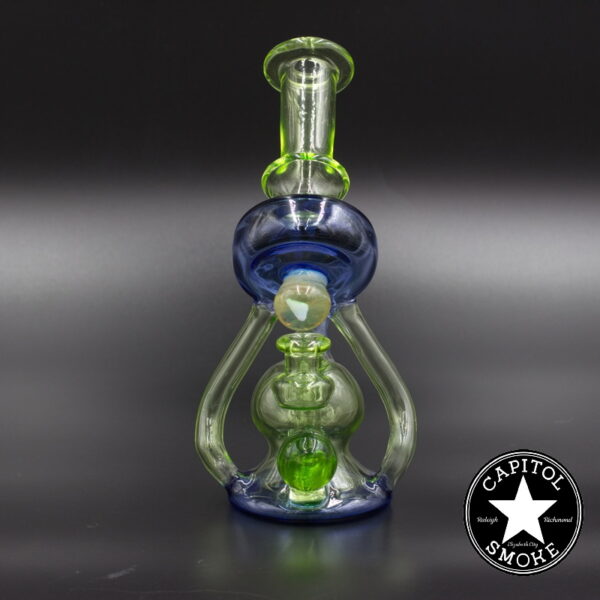 product glass pipe 210000030040 00 | Blue and Green Rig w/ Opal