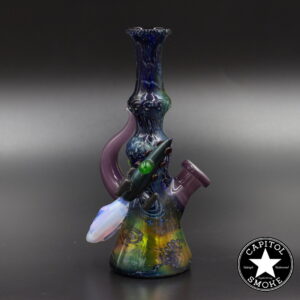 product glass pipe 210000030064 00 | Blue Rig with Rocket Ship