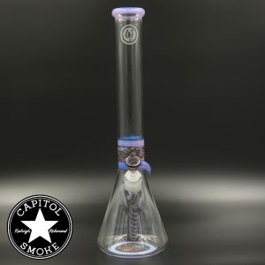 product glass pipe 210000032585 00 | OJ Flame Beaker Purp/Rainbow/Black Wig Wag Set
