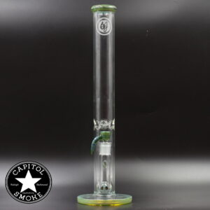 product glass pipe 210000032779 00 | OJ Flame Double Gridded Inline Straight Tube Multi-Green Trim