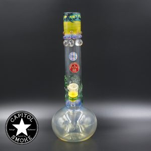 product glass pipe 210000033413 00 | Jerome Baker Limited Edition Aqua ,Yellow ,Black Top w/ Toad Eye Millie