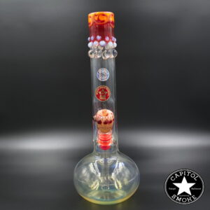 product glass pipe 210000033415 00 | Jerome Baker Limited Edition Flame Color Top w/ Flaming Skull