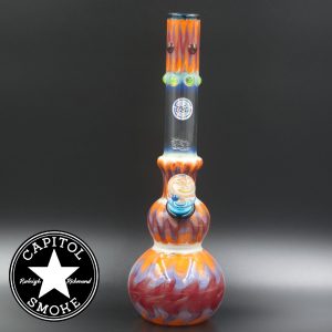 product glass pipe 210000033427 00 | Jerome Baker Brazilian 23 Orange, Purple, Red w/ Green Dots