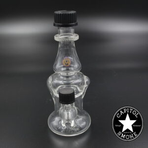 product glass pipe 210000037672 00 | Mookah Glass Clear Double Uptake Recycler