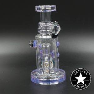 product glass pipe 210000038448 00 | Hubbard Glass V4 Rig w/ Worked Sphere Perc Purple
