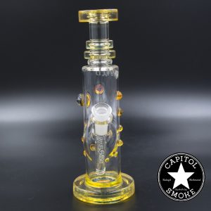 product glass pipe 210000038458 00 | Hubbard Glass 10" Tube w/ Worked Bottom Yellow
