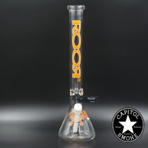 product glass pipe 210000039122 00 | Roor 18" 45x5 Beaker Collector Series Orange w/ White Downstem Set