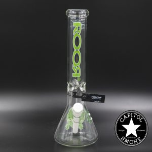 product glass pipe 210000039125 00 | Roor 14" 50x5 Beaker Collector Series Green w/ White Downstem Set