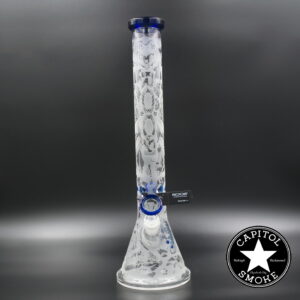 product glass pipe 210000039541 00 | ROOR Ltd. 18" Beaker 50x5 Blue Wolf