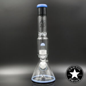 product glass pipe 210000039743 00 | Green Bear 65mm Slime Blue Beaker W/ Matrix Perk
